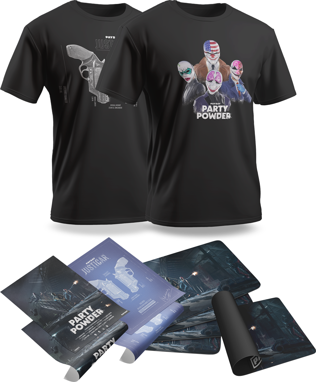 PAYDAY Merch Store - Now Featuring Party Powder Merch!